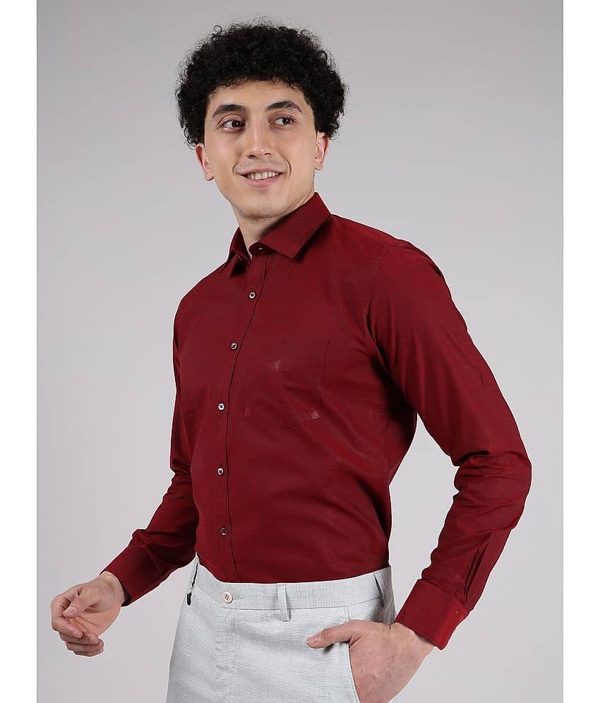 Hoffmen Linen Regular Fit Full Sleeves Men's Formal Shirt - Black ( Pack of 1 ) view 2