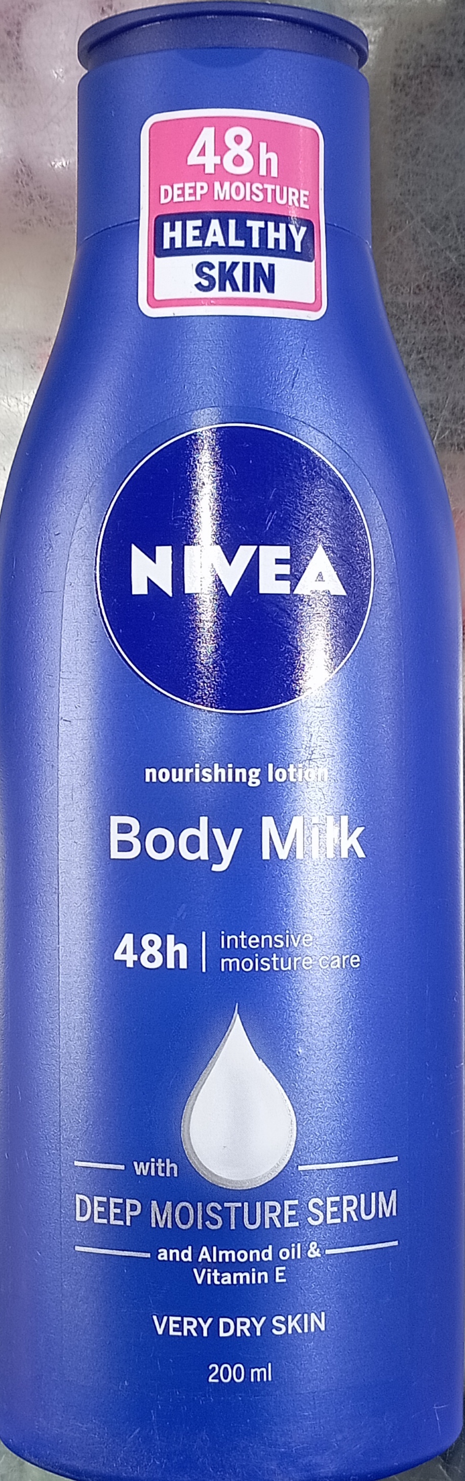 Nivea body lotion natural milk. 48h