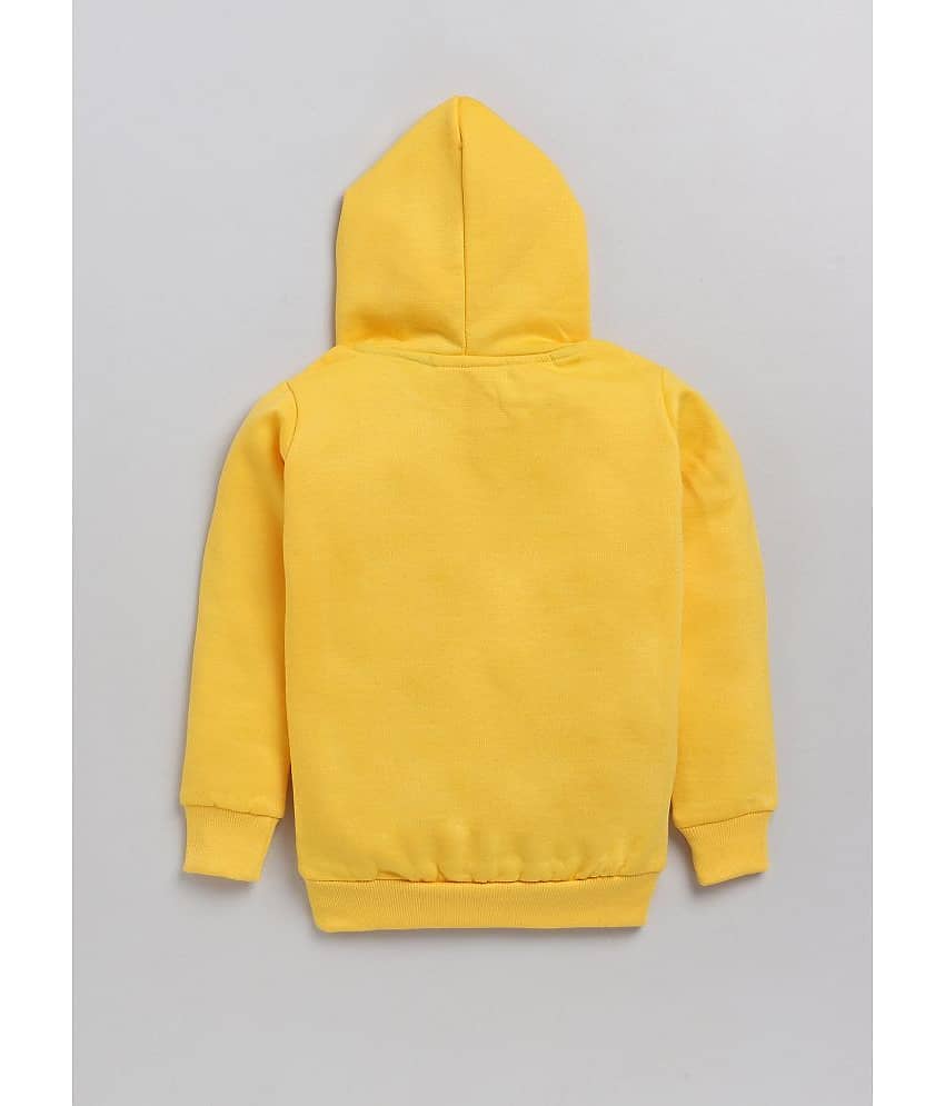 Lazy Shark Girls Yellow Printed Sweatshirts view 2