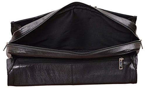 Leatherman Leather 5 Liters Black 15.6 inch Portfolio Stylish Men;s Bag for Office Use/Other Purpose view 2