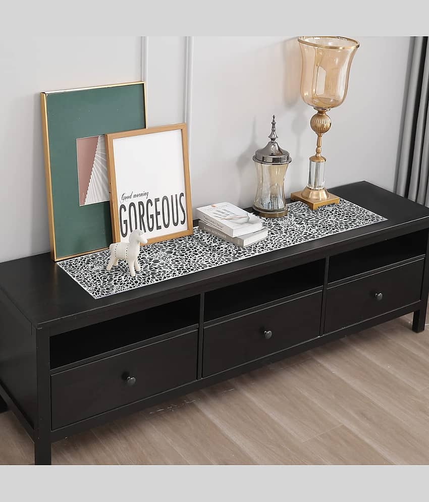 PVC 6 Seater Table Runner ( 180 cm x 133 cm ) Single - Silver view 2
