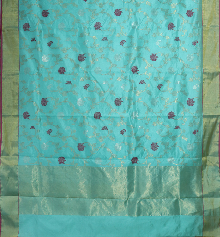 Handloom Chanderi Pattu Soft Silk Saree view 2