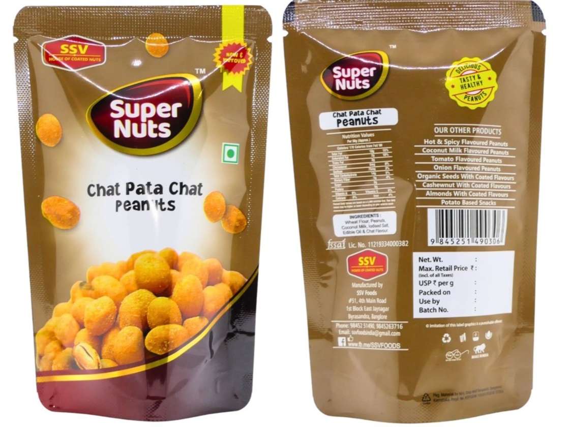 SSV ChatPata Flavored Peanuts - 80gms - Pack of 3