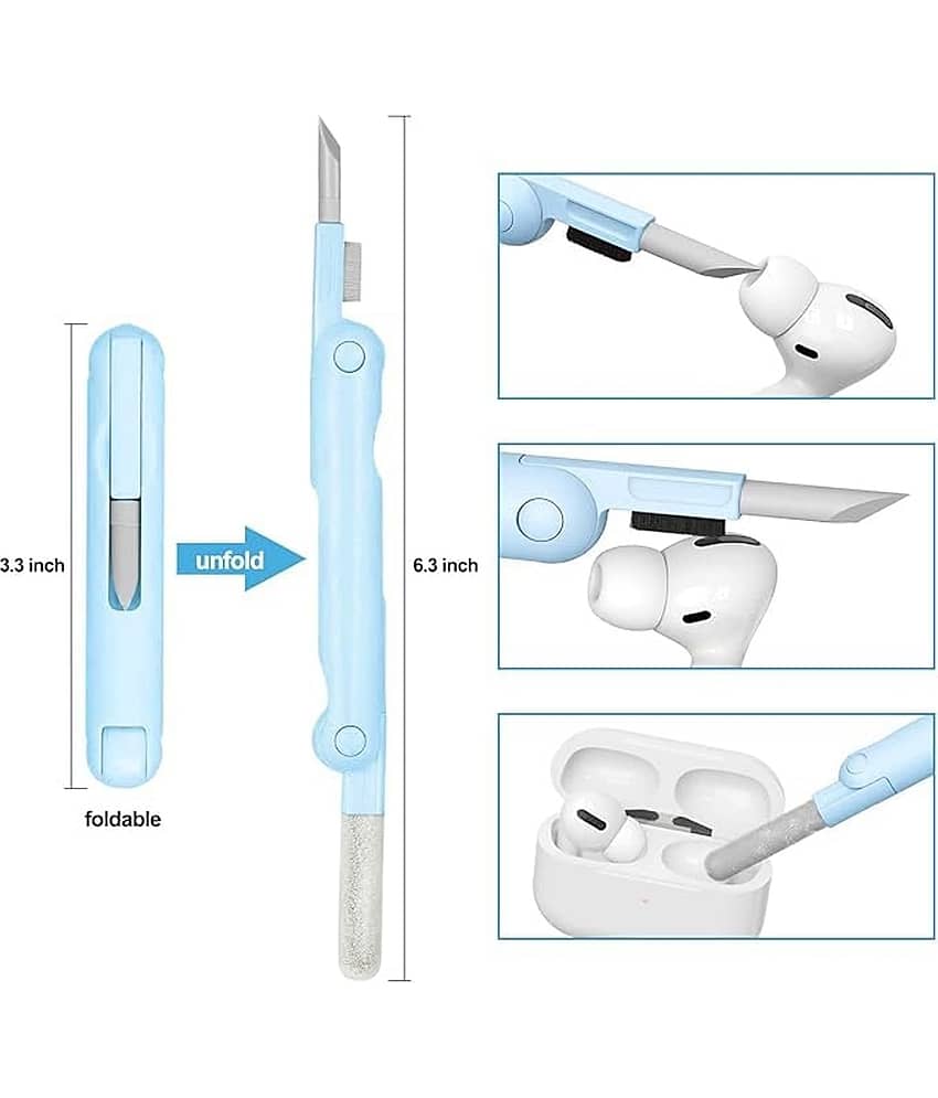 Gadget Deals-7 in 1- Gadget Cleaning kit | Electronic Cleaning kit |(Empty Spray Bottle) with Brush Multifunctional Cleaning Kit for AirPods,Laptop Cleaning kit,Smartphones,Earbuds,Camera view 2