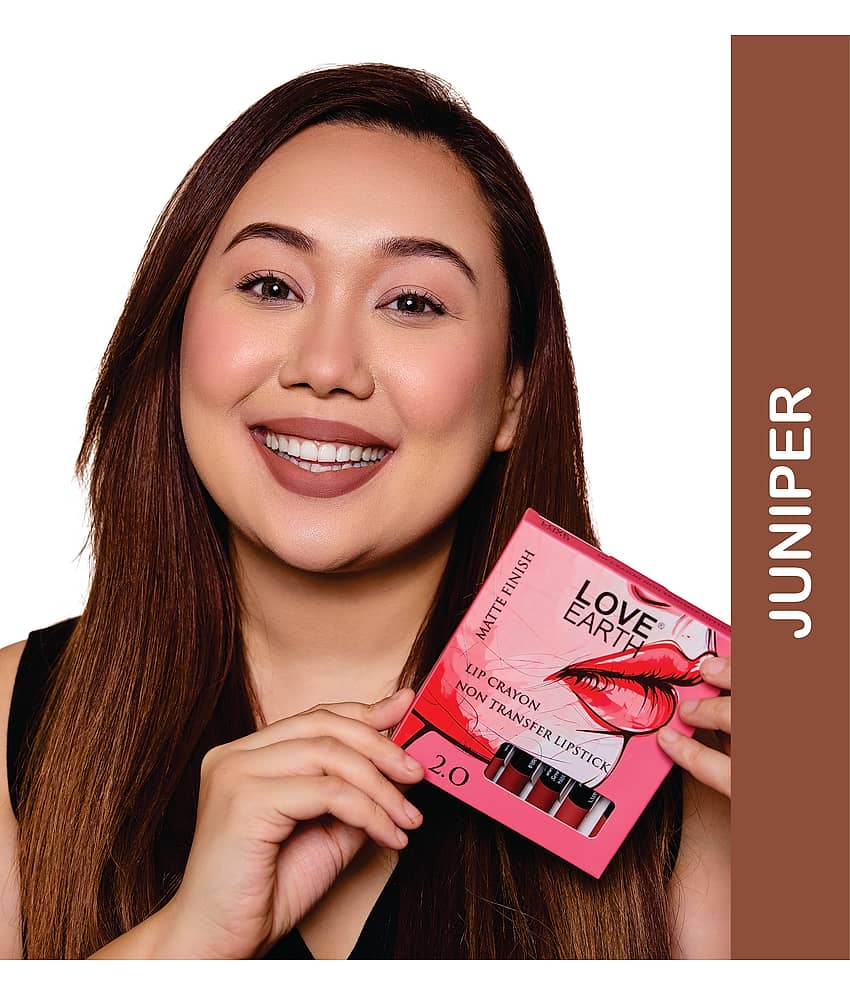 LOVE EARTH Brown Creme Lipstick 3.5GRM view 2