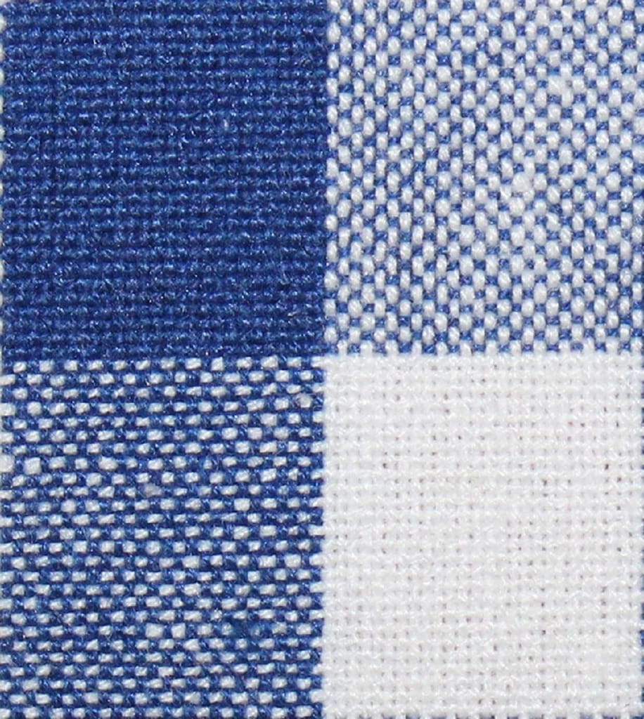 AIRWILL 100% Cotton Checkered Pattern 4 Seater Square Table Cover Sized, 56x56 inches (Blue,White, Pack of 1) view 2