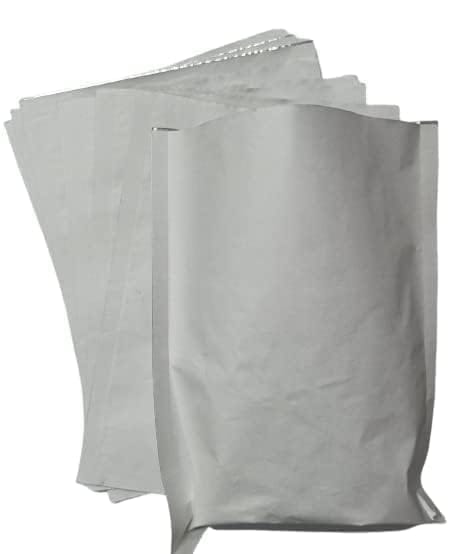 Divatos Paper Aluminum Laminated Foil Poly Pouch 8X10 Inch | Disposable Eco-Friendly for Picnic BBQ Bakery Roti Momos Restaurants Takeaway & Cloud Kitchen Food Delivery and Multi Use (Pack of 50) view 2