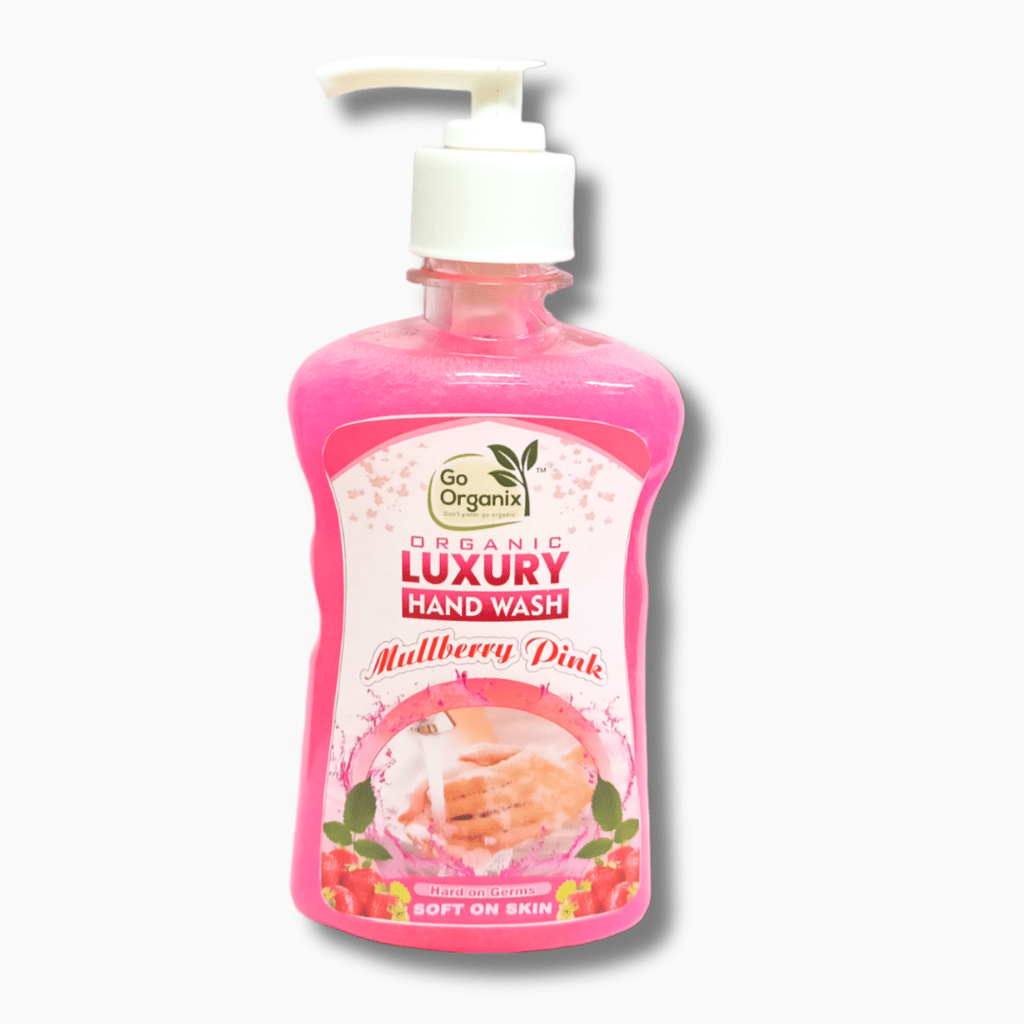 Go Organix Handwash Pump - Mulberry Pink Fresh (Pack of 2-250ml each) | Rich Foam | Moisturizing Hand Wash | 100% Organic|| For Senstive Hands view 2