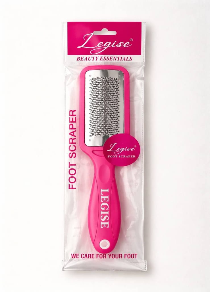 Legise Premium Stainless Steel Foot Scraper Pedicure Tool | Dead Skin Remover Heel Cleaner | Foot Care Callus Remover for Men & Women view 2