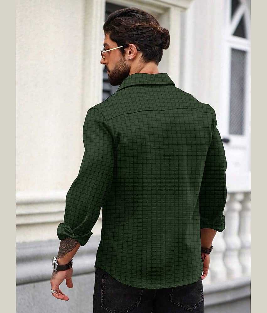Nofilter Poly Cotton Regular Fit Checks Full Sleeves Men's Casual Shirt - Purple ( Pack of 1 ) view 2