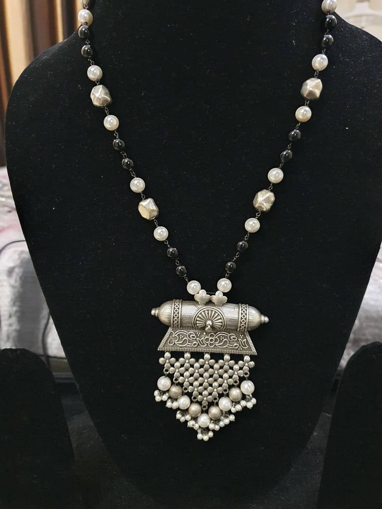 German Silver Oxidized Beautiful Necklace view 2