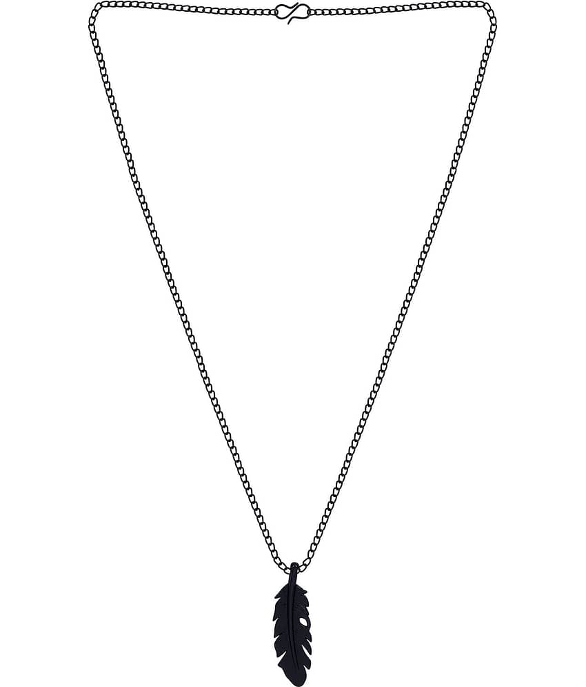 Silver Shine - Black Pendant set ( Pack of 1 ) view 2