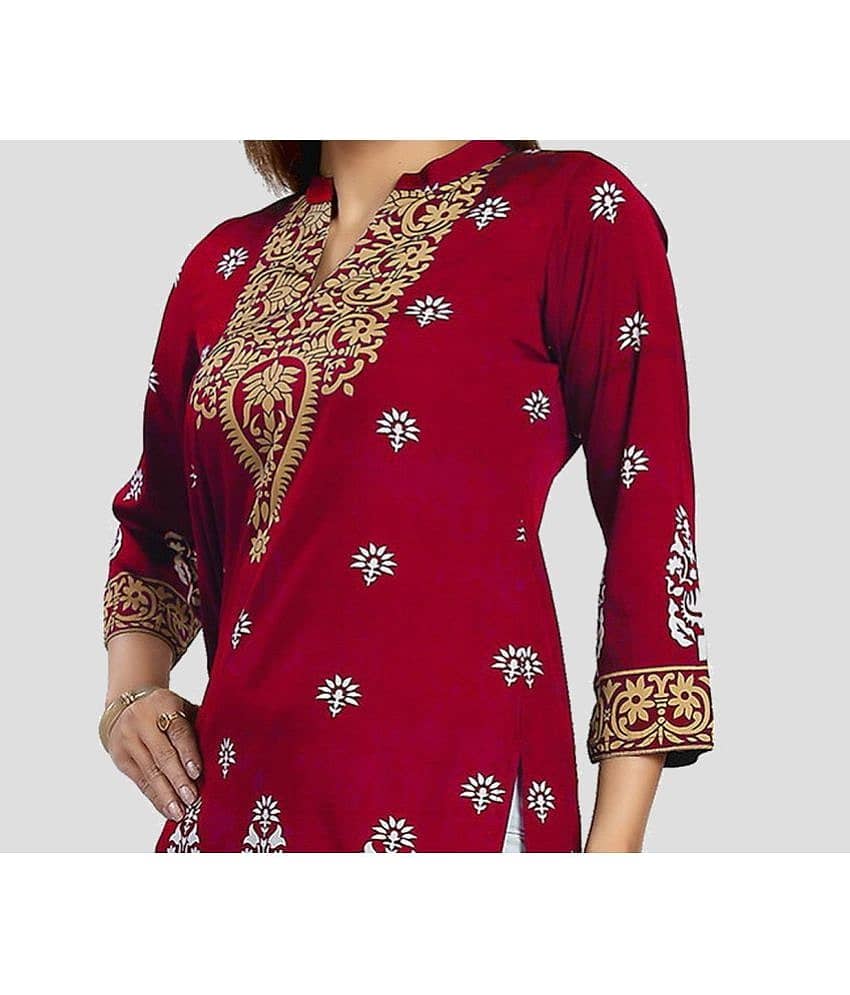 Crepe Short Kurti For Women (Pack of 1) view 2