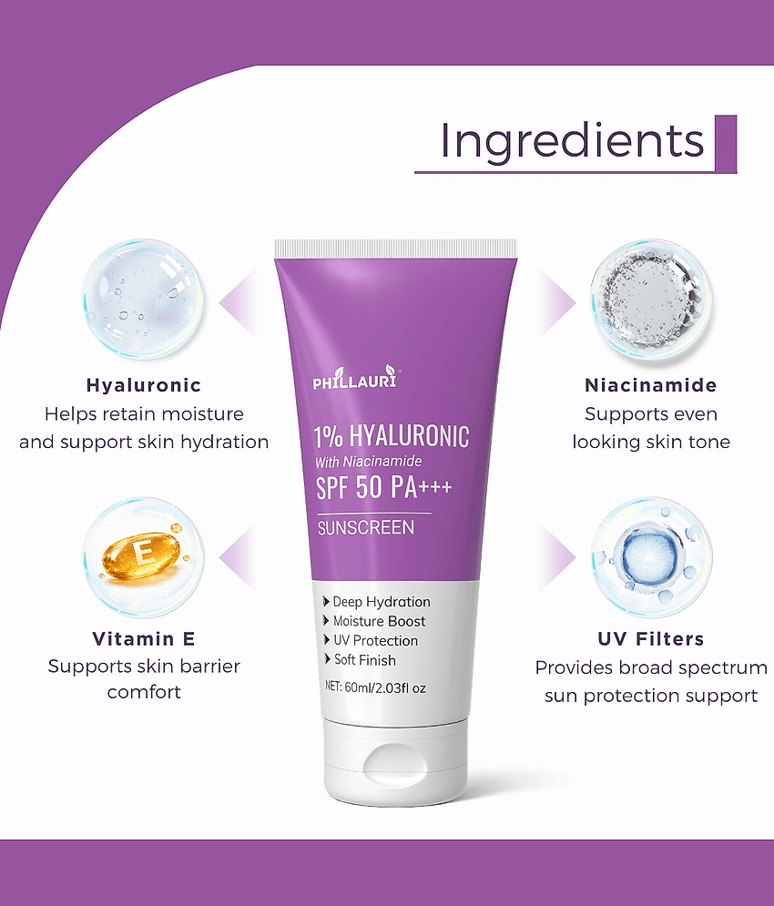 Phillauri SPF 50 Sunscreen Cream For Sensitive Skin ( Pack of 1 ) view 2