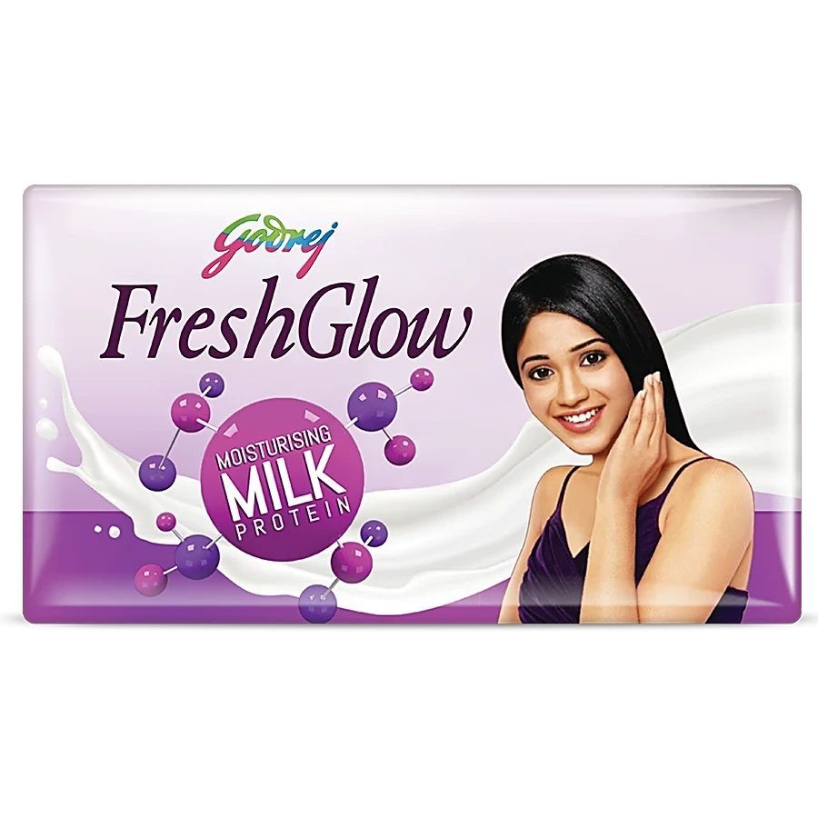 Godrej Fair Glow Fairness + Proteins Bathing Soap, India's No.1 Fairness Soap, 100 G Pack Of 4 view 2