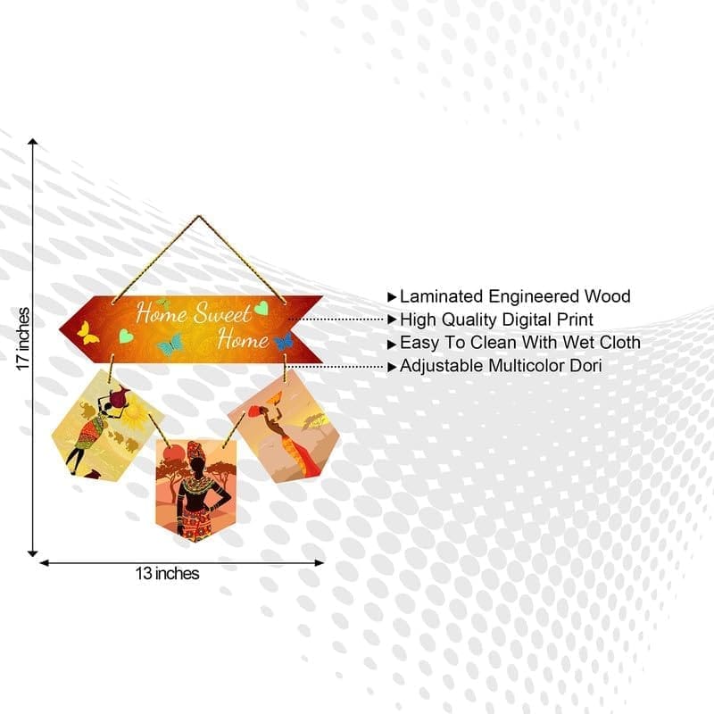 Wall Hangings for Home Decoration Items for Living Room Decor Welcome Home Wall Hanging for Home Office Decoration Handmade Craft Decorative Wall Art (WH2814) view 2
