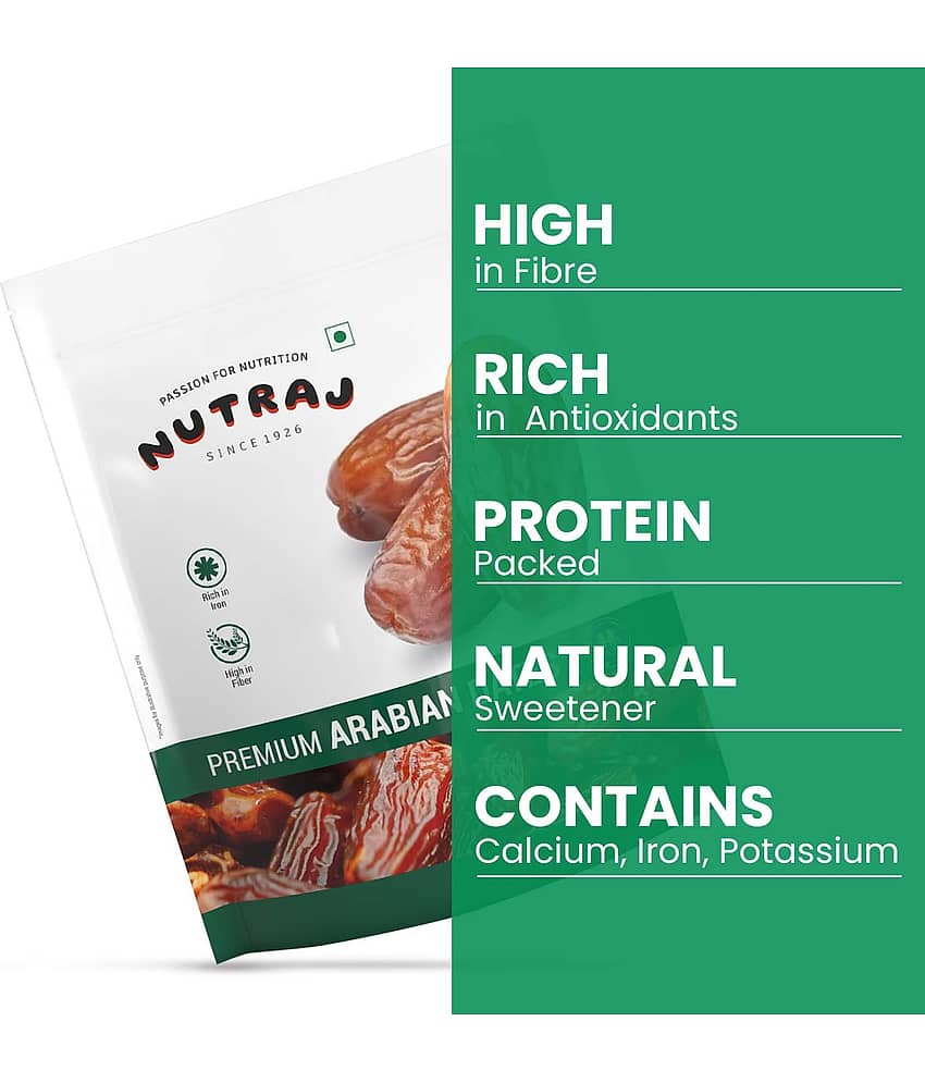 Nutraj Arabain Dates 1.5 Kg (500g X 3), Khajoor 1.5 Kg, Khajur view 2