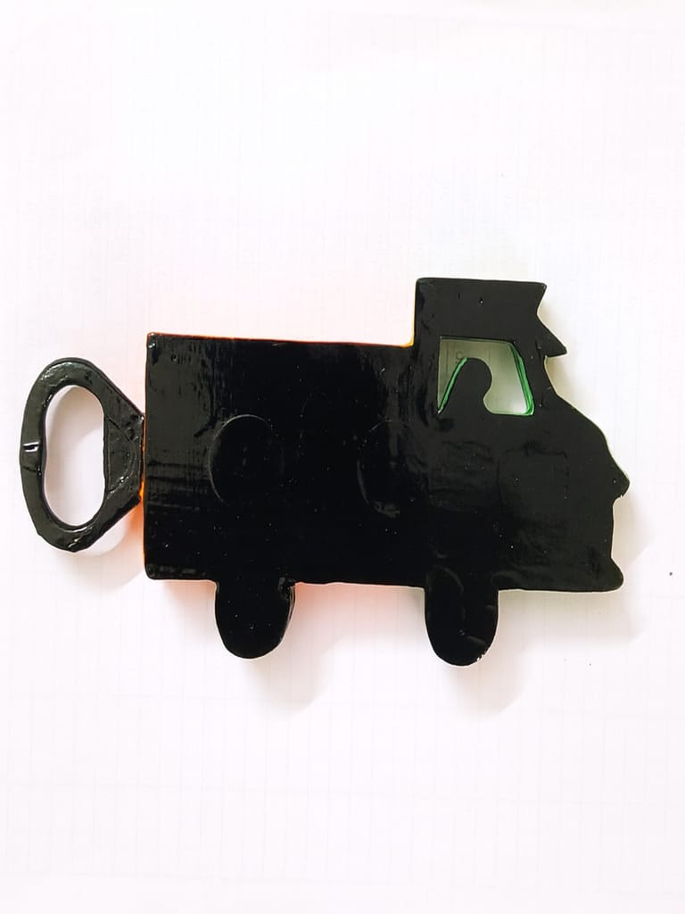 Lorry Bottle Opener - Yellow & Purple view 2