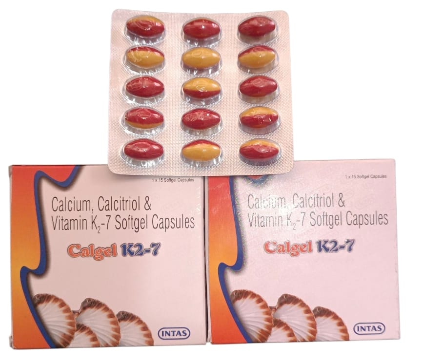 Intas Calgel K2-7 Softgel Capsules (1x15 Count)(Pack of 2) view 2