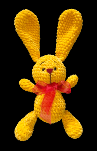Plush Bunny Crochet Stuffed Toy view 2