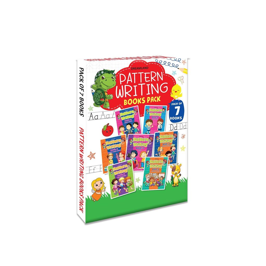 Pattern Writing 7 Books Pack for Children Age 2 -6 Years |Capital Letters, Small Letters, Words, Sentence Writing | Write and Practice [Paperback] Dreamland Publications view 2