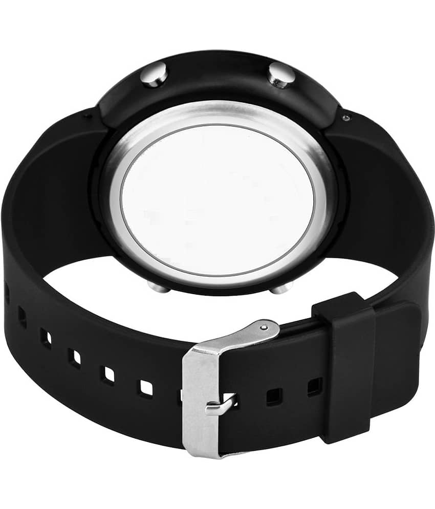 Hala - Black Silicon Digital Men's Watch view 2