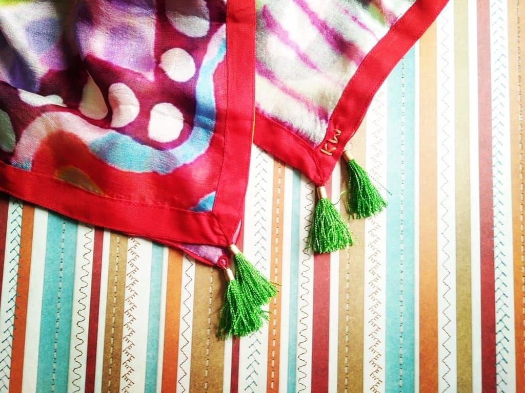 Coloroma Tabby Silk Stole view 2
