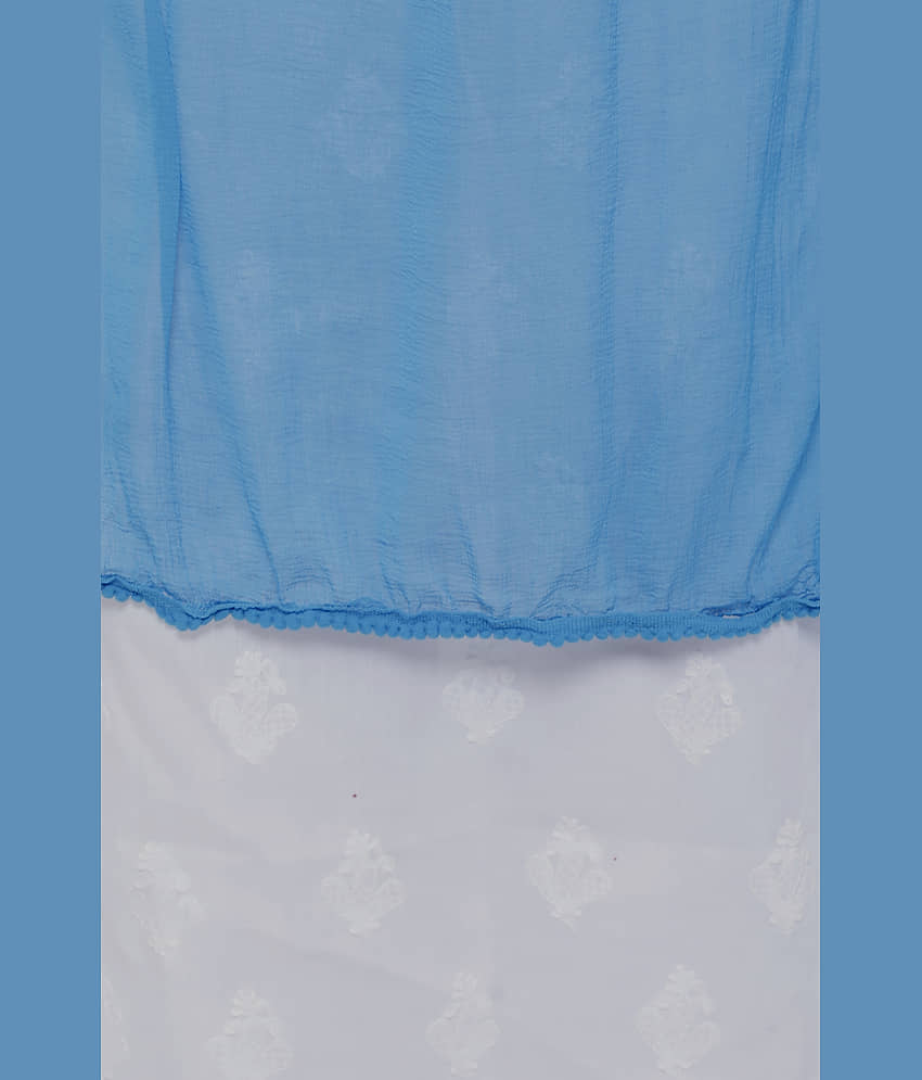 TULSI (CRAFTED WITH HEART) Women Chiffon Dupatta ( Mint Green , Pack of 1 ) view 2