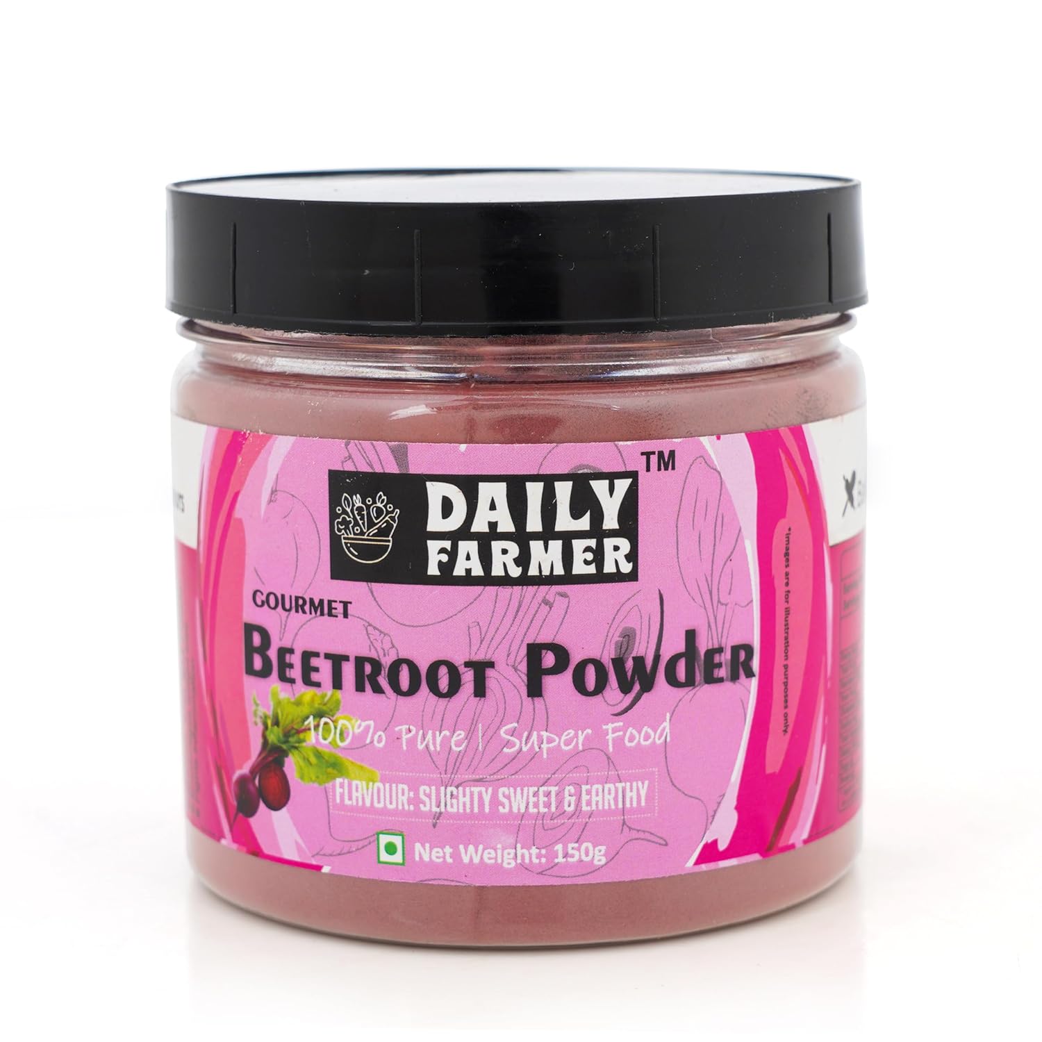 Daily Farmer Gourmet Beetroot Powder - For Face, Lips And Hair, 150 gm