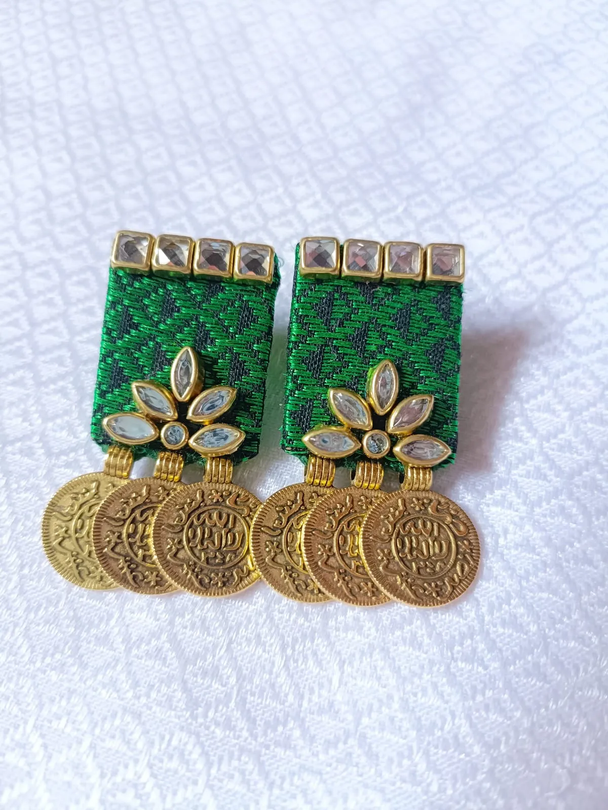 Fabric earings