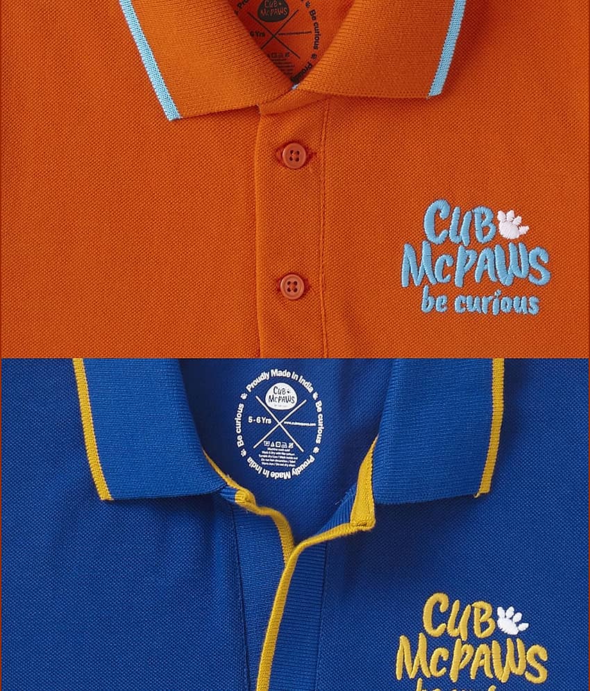 Cub Mcpaws - Multicolor Cotton Boy's Polo T-Shirt ( Pack of 2 ) view 2