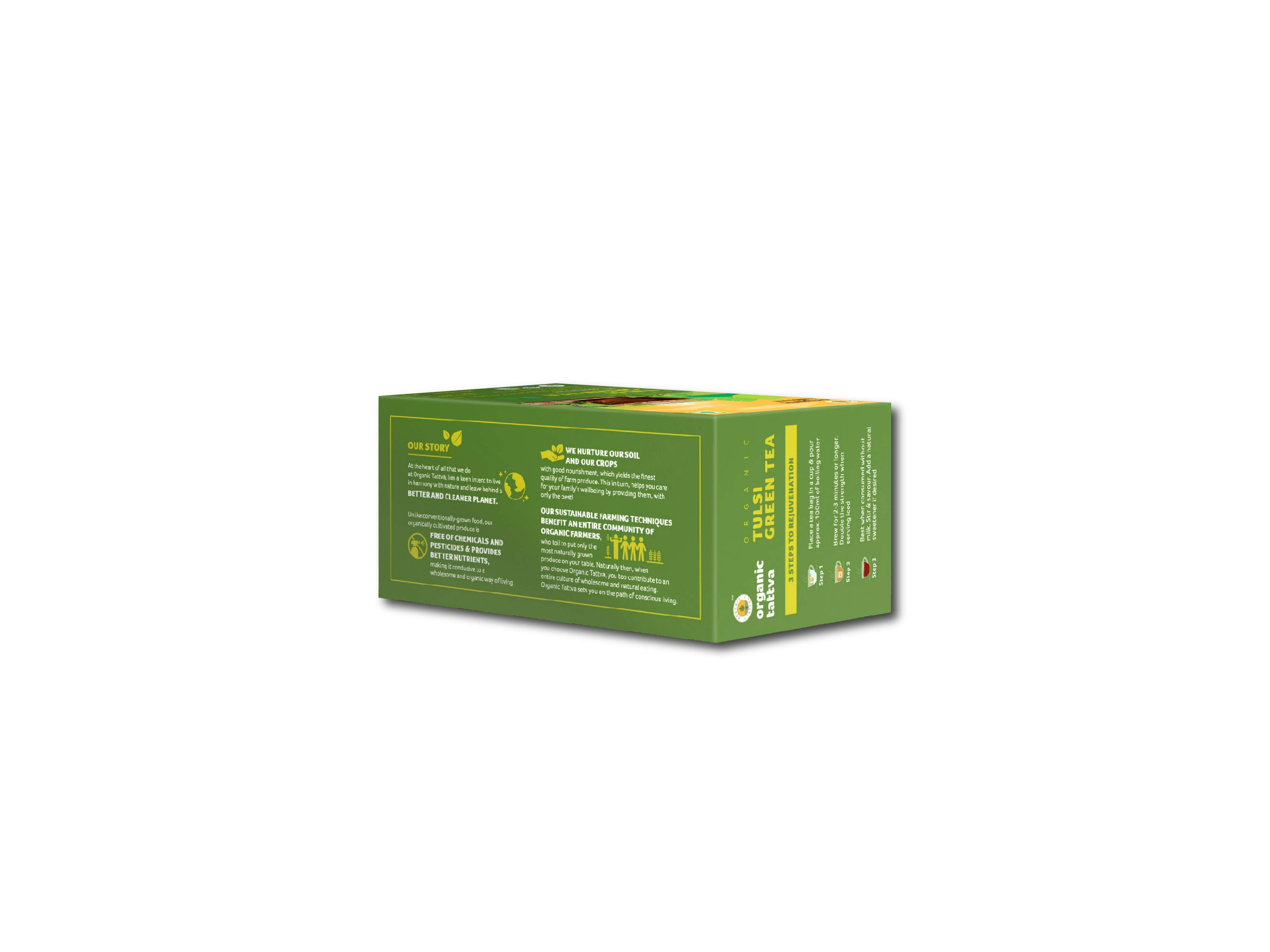 Organic Tulsi Green Tea (20 teabags) 40g view 2