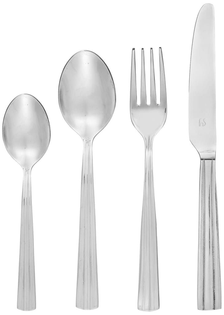 FnS Venice Premium Stainless Steel Cutlery Set with Hanging Stand (6 Dinner Spoon, 6 Dinner Fork, 6 Teaspoon, 6 Baby Spoons) view 2