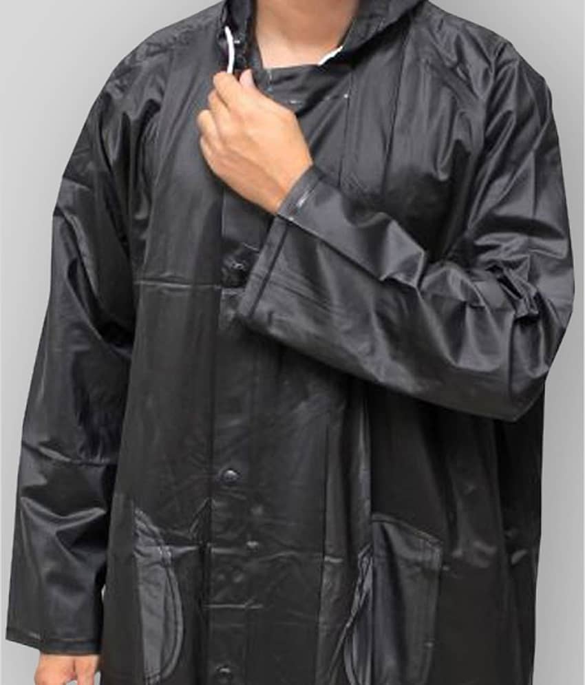 Goodluck Black Rain Jacket view 2