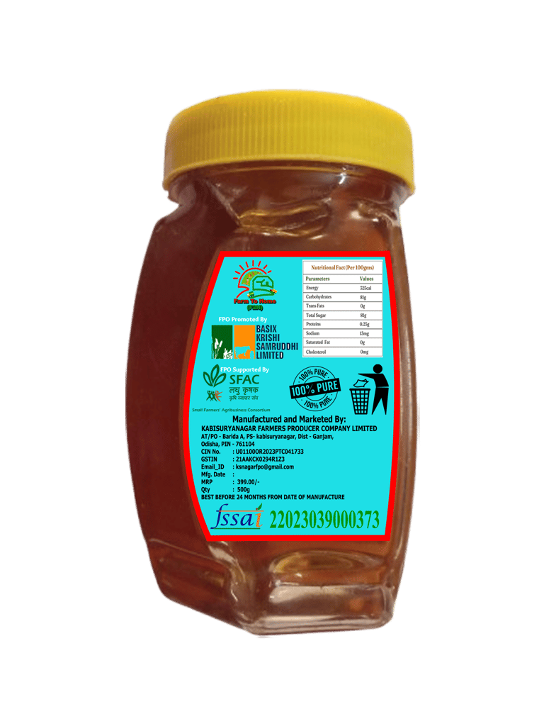 Pure Honey Jar 500g - Natural Sweetener view 2