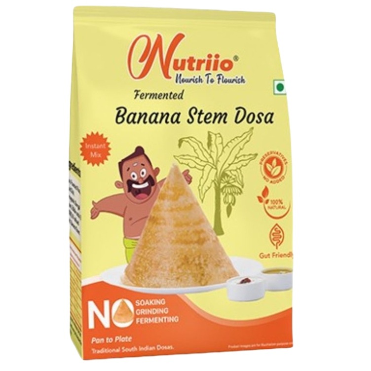 Nutriio - Fermented Banana Stem Dosa Powder 200 Gms (Pack of 2)